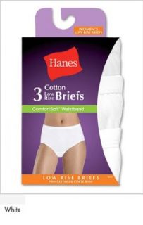 Hanes Comfort Soft Low Rise Brief, White, 7