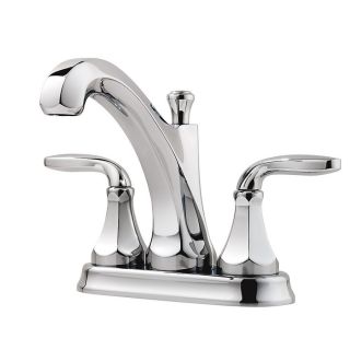 Pfister Designer Polished Chrome 2 Handle 4 in Centerset WaterSense Bathroom Sink Faucet (Drain Included)