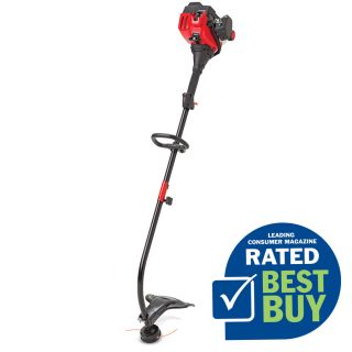 Troy Bilt 25 cc 2 Cycle 17 in Curved Shaft Gas String Trimmer and Edger