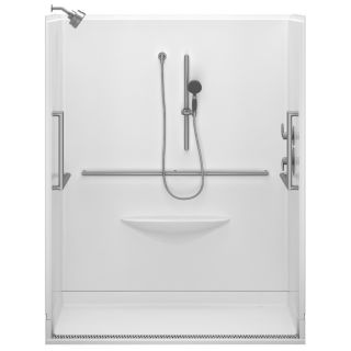 Delta Delta Bathing Systems 78.75 in H x 39 in W x 63 in L Bright White Acrylic 1 Piece Shower