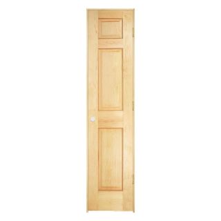 ReliaBilt 6 Panel Solid Core Pine Left Hand Interior Single Prehung Door (Common 80 in x 18 in; Actual 81 in x 19 in)