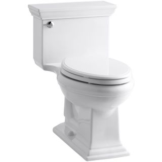 KOHLER Memoirs White 1.28 GPF (4.85 LPF) 12 in Rough In WaterSense Elongated 1 Piece Comfort Height Toilet