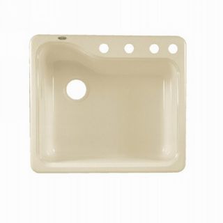 American Standard Silhouette Single Basin Drop in or Undermount Porcelain Kitchen Sink