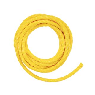 Lehigh 1/4 in x 100 ft Yellow Braided Polypropylene Rope