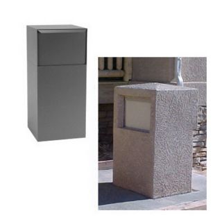 dVault 20 in x 40 in Gray Lockable Mailbox