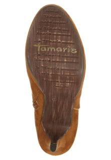 Tamaris High heeled ankle boots   beige