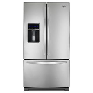 Whirlpool 26.1 cu ft French Door Refrigerator with Single Ice Maker (Stainless Steel) ENERGY STAR
