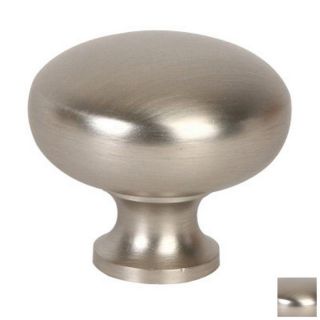 Lews Hardware 1 1/4 in Brushed Nickel Metal Mushroom Round Cabinet Knob