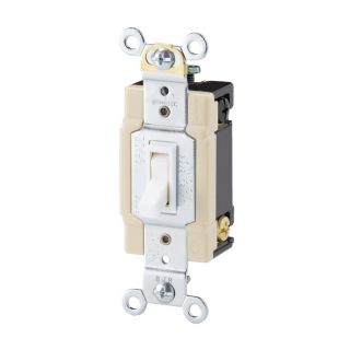 Cooper Wiring Devices 15 Amp White 4 Way Light Switch