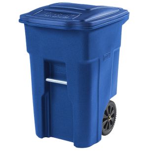 Toter 48 Gallon Blue Indoor/Outdoor Recycling Cart