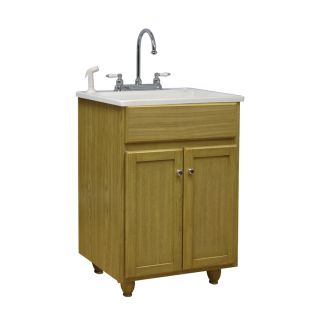 Foremost Casual Utility Tub in 24 1/4 Oak Cabinet