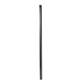 Black Galvanized Steel Flat Cap Fence Post (Common 78 in; Actual 78 in)