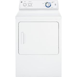 GE 6.8 cu ft Gas Dryer (White)