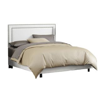 Skyline Furniture Wellington White Queen Upholstered Bed
