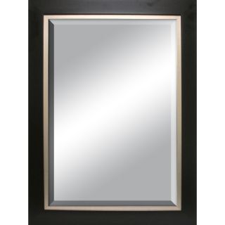 allen + roth 31.5 in x 43.5 in Espresso Rectangle Framed Wall Mirror