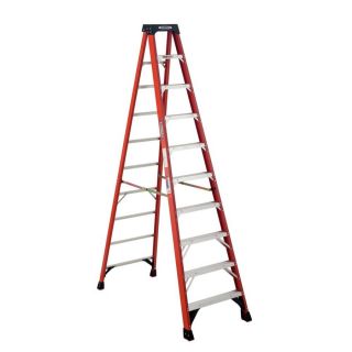 Werner 10 ft Fiberglass 300 lbs Type IA Step Ladder