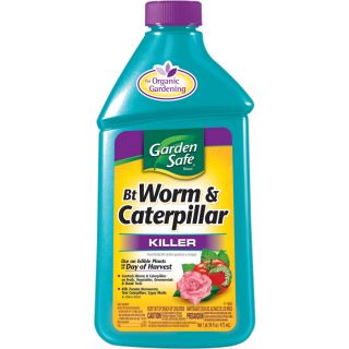 Garden Safe 16 oz Bt Worm and Caterpillar Killer Concentrate Liquid