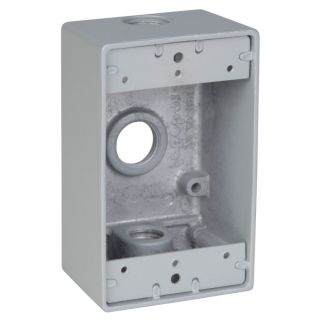 REDDOT 17 cu in 1 Gang Old Work Metal Electrical Box