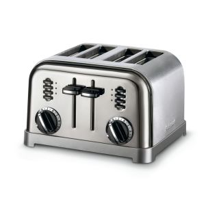 Cuisinart 4 Slice Black Chrome Metal Toaster
