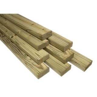 #2 Pressure Treated Lumber (Common 2 x 4 x 8; Actual 1.5 in x 3.5 in x 96 in)