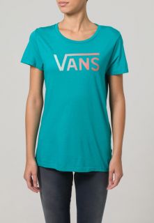 Vans BOULEVARD STEAM CREW   Print T shirt   turquoise