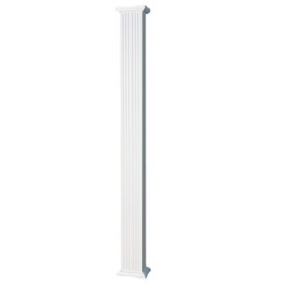AFCO 4 in x 8 ft Aluminum Square Fluted Column
