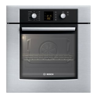 Bosch 300 Series 30 in Self Cleaning Single Electric Wall Oven (Stainless)