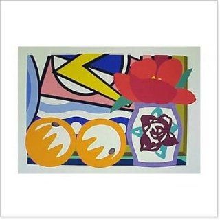 Art Still Life With Lichtenstein & Two Oranges  Screenprint  Tom Wesselmann