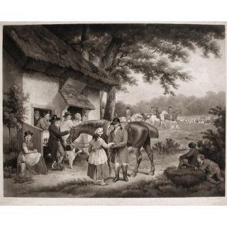 Art Fox Hunting, Going Out  Engraving  George Morland