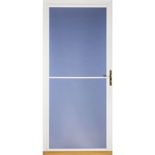 Pella White Full View Tempered Glass Storm Door (Common 81 in x 32 in; Actual 80.78 in x 33 in)