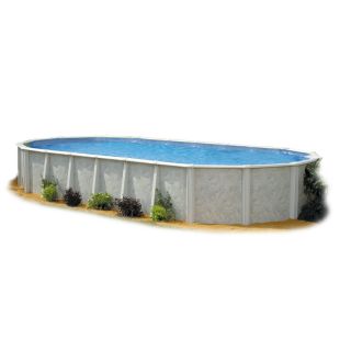 Embassy PoolCo Meadow Breeze 24 ft x 15 ft x 52 in Oval Above Ground Pool