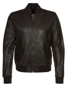 Nudie Jeans   CEDRIC   Leather jacket   black