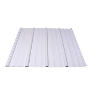 Fabral 96 in x 37.75 in 29 Gauge Plain Ribbed Steel Roof Panel
