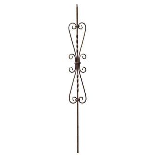 Creative Stair Parts Powder Coated Wrought Iron Butterfly Baluster (Common 44 in; Actual 44 in)