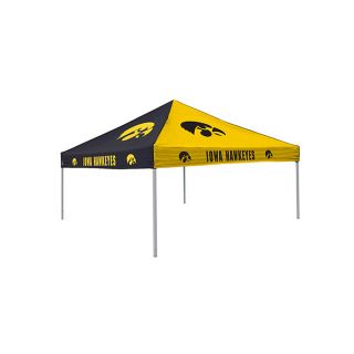 Logo Chairs Checkerboard Tent 9 ft W x 9 ft L Square Black and Yellow Standard Canopy