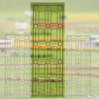 H. Potter 24 in W x 72 in H Charcoal Brown Panel Garden Trellis