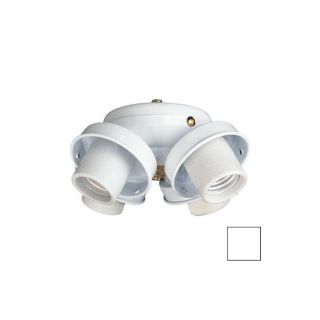 Nicor Lighting 4 Light White Ceiling Fan Light Kit
