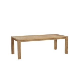 allen + roth Arbormere 86.58 in x 39.38 in Wood Rectangle Patio Dining Table