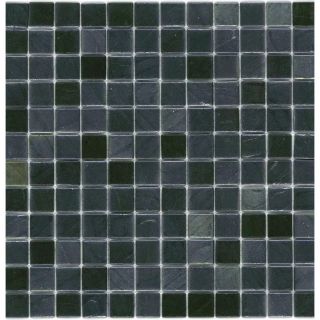 Elida Ceramica Recycled Gun Metal Glass Mosaic Square Indoor/Outdoor Wall Tile (Common 12 in x 12 in; Actual 12.5 in x 12.5 in)