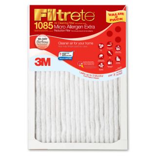 Filtrete 2 Pack Micro Allergen Extra Reduction Electrostatic Pleated Air Filters (Common 14 in x 20 in x 1 in; Actual 13.7 in x 19.6 in x 1 in)