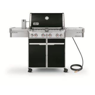Weber Summit E 470 4 Burner (48,800 BTU) Natural Gas Infrared Gas Grill with Side Burner, Rotisserie Burner, and Integrated Smoke Box