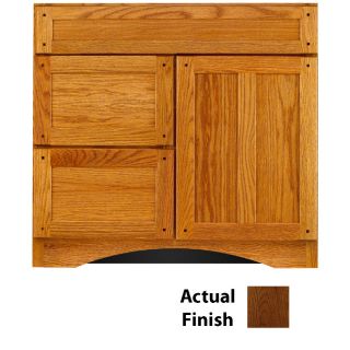 KraftMaid Cottage 24 in x 18 7/8 in Cognac Casual Bathroom Vanity