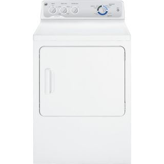 GE 6 cu ft Electric Dryer (White)