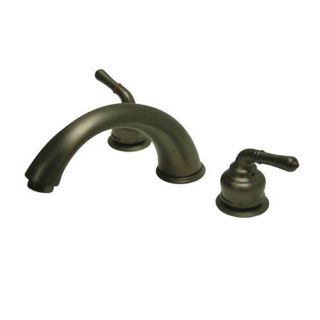 Kingston Brass Magellan Oil Rubbed Bronze 2 Handle Adjustable Deck Mount Tub Faucet