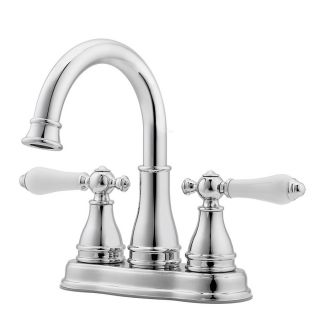 Pfister Sonterra Polished Chrome 2 Handle 4 in Centerset WaterSense Bathroom Sink Faucet (Drain Included)