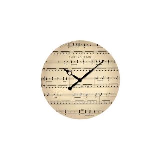 Ashton Sutton Asc3121 Number Music Note Wall Clock