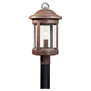 Sea Gull Lighting Sea Gull Lighting Hss 20 in H Weathered Copper Standard Post Light