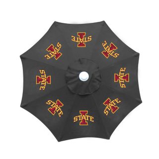 Seasonal Designs, Inc. 9 ft x 9 ft Black Iowa State Cyclones Market Umbrella with Crank