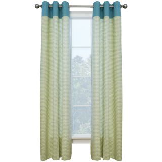 Style Selections Dorsey 84 in L Geometric Palm/Wave Grommet Window Curtain Panel