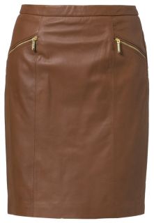 MICHAEL Michael Kors   Leather skirt   brown